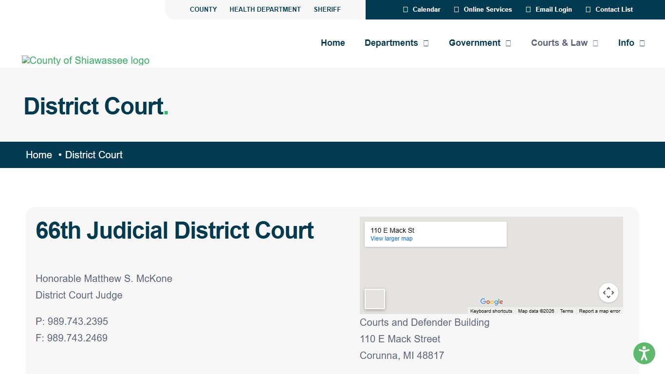 District Court – Shiawassee County